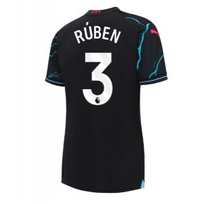 Manchester City Ruben Dias #3 Replica Third Stadium Shirt for Women 2023-24 Short Sleeve